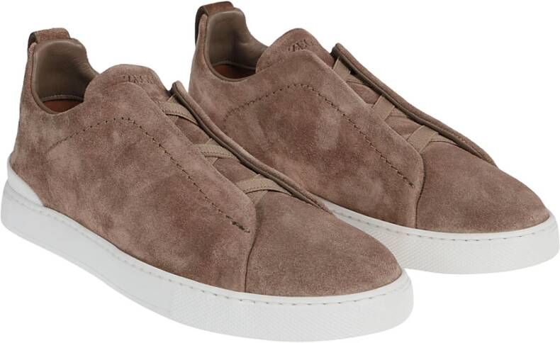 Ermenegildo Zegna Sneakers Bruin Heren