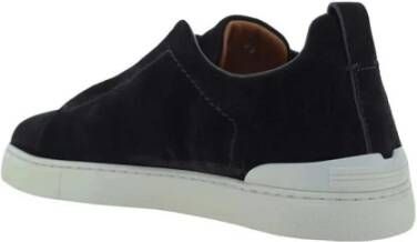 Ermenegildo Zegna Suède Instap Sneakers Black Heren