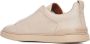 Ermenegildo Zegna Triple Stitch Low-Top Sneakers in Beige Heren - Thumbnail 2