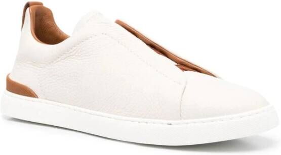 Ermenegildo Zegna Triple Stitch Sneakers White Heren