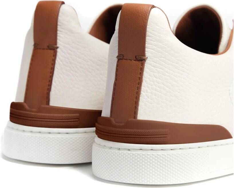 Ermenegildo Zegna Triple Stitch Sneakers White Heren