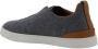 Ermenegildo Zegna Wollen Triple Stitch Slip-On Sneakers Gray Heren - Thumbnail 3