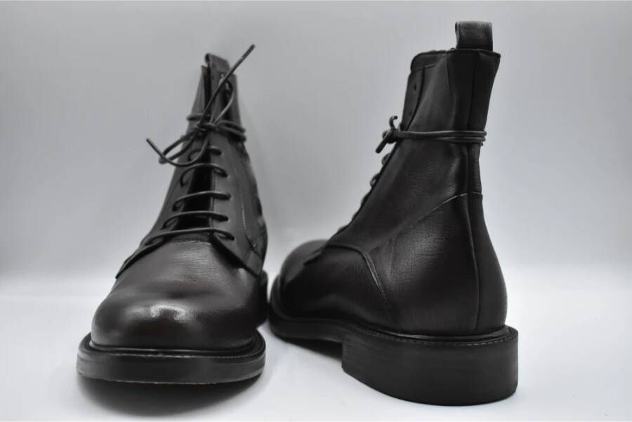 Ernesto Dolani Donkerbruine Veterschoenen Elegante Stijl Black Heren