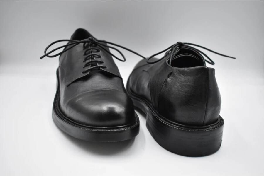 Ernesto Dolani Klassieke zwarte veterschoenen Black Heren