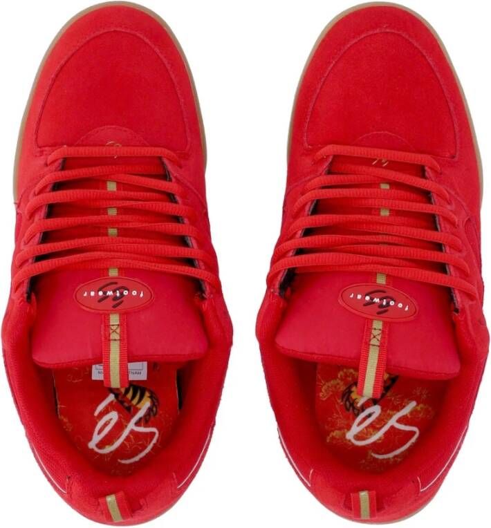 ES Rood Gouden Skate Schoenen Tijger Jaar Red Heren