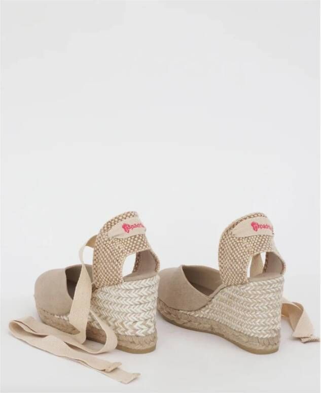 Espadrilles Beige Sandalen Beige Dames