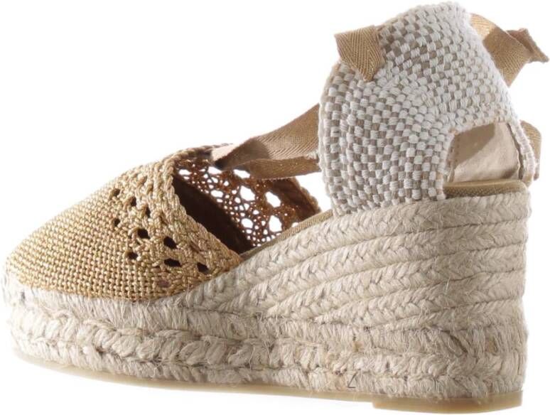 Espadrilles Beige Sandalen Valenciana Stijl Beige Dames