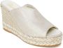 Espadrilles Gouden Blokhak Sleehakken Yellow Dames - Thumbnail 2