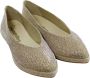 Espadrilles Gouden Gelamineerde Ballerina Schoenen Yellow Dames - Thumbnail 2