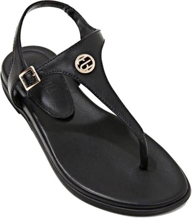 Esprit Zwarte Casual Open Platte Sandalen Black Dames