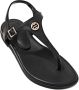 Esprit Zwarte Casual Open Platte Sandalen Black Dames - Thumbnail 3