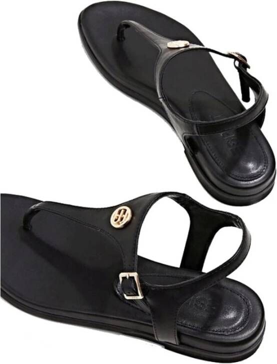 Esprit Zwarte Casual Open Platte Sandalen Black Dames