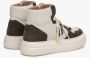 Estro Beige-bruine hoge sneakers voor dames gemaakt van premium Italiaans echt leer en velours Beige Dames - Thumbnail 5