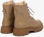 Estro Dames Beige Enkellaarzen van Echt Leer voor de Winter Er00112212 Beige Dames - Thumbnail 5