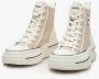 Estro Dames Beige High-Top Sneakers gemaakt van Zacht Textiel ES 8 Er00114604 Beige Dames - Thumbnail 5