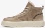 Estro Beige Hoge Winter Sneakers voor Dames gemaakt van Velours & Bont Beige Dames - Thumbnail 4