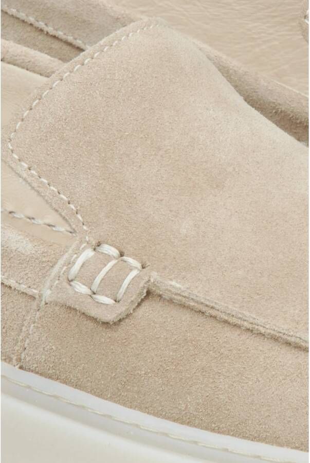 Estro Dames Beige Loafers gemaakt van Echt Italiaans Velours Er00114885 Beige Dames