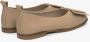 Estro Dames Beige Leren Ballet Flats met Decoratieve Versiering Beige Dames - Thumbnail 5