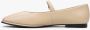 Estro Dames Beige Leren Ballet Flats met Gesp Er00114682 Beige Dames - Thumbnail 2