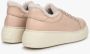 Estro Beige Leren Bont Winter Sneakers Beige Dames - Thumbnail 5