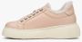 Estro Beige Leren Bont Winter Sneakers Beige Dames - Thumbnail 7