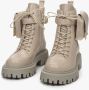 Estro Dames Beige Enkellaarzen gemaakt van Echt Leer Er00111791 Beige Dames - Thumbnail 11