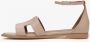 Estro Dames Beige Leren Sandalen Er00115453 Beige Dames - Thumbnail 2