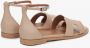 Estro Dames Beige Leren Sandalen Er00115453 Beige Dames - Thumbnail 4