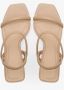 Estro Dames Beige Hakken Sandalen gemaakt van Echt Leer Er00112453 Beige Dames - Thumbnail 7