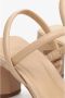 Estro Dames Beige Hakken Sandalen gemaakt van Echt Leer Er00112453 Beige Dames - Thumbnail 8