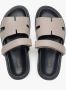 Estro Beige Leren Slippers Beige Dames - Thumbnail 4