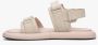 Estro Dames Beige Leren Strappy Sandalen Er00113089 Beige Dames - Thumbnail 3