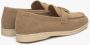 Estro Dames Beige Kwast Loafers gemaakt van Nubuck Er00114687 Beige Dames - Thumbnail 5