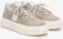 Estro Beige Velours Platform Sneakers Beige Dames - Thumbnail 2