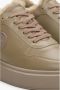 Estro Dames Sand Beige High-Top Winter Sneakers met Leer en Bont Er00114133 Beige Dames - Thumbnail 6