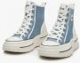 Estro Dames Blauwe High-Top Sneakers gemaakt van Zacht Textiel ES 8 Er00114602 Blue Dames - Thumbnail 5