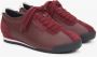 Estro Bourgondische Sneakers voor Dames gemaakt van Echt Leer en Velours Red Dames - Thumbnail 2