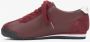 Estro Bourgondische Sneakers voor Dames gemaakt van Echt Leer en Velours Red Dames - Thumbnail 3