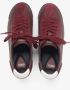 Estro Bourgondische Sneakers voor Dames gemaakt van Echt Leer en Velours Red Dames - Thumbnail 4