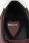 Estro Bourgondische Sneakers voor Dames gemaakt van Echt Leer en Velours Red Dames - Thumbnail 6