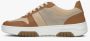 Estro Dames Bruin & Wit Sneakers gemaakt van Italiaans Echt Leer Er00114890 Brown Dames - Thumbnail 2