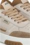 Estro Bruine en beige platform sneakers voor vrouwen gemaakt van leer en velours Brown Dames - Thumbnail 6