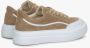 Estro Dames Bruine Lage Sneakers gemaakt van Echt Italiaans Velours Er00115644 Brown Dames - Thumbnail 5