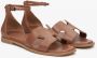 Estro Dames Bruin Leren Sandalen Er00115454 Brown Dames - Thumbnail 3