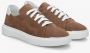 Estro Heren Bruine Lage Sneakers gemaakt van Nubuck Er00111157 Brown Heren - Thumbnail 2