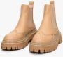 Estro Dames Lichtbruine Platform Chlesea Laarzen Er00112333 Beige Dames - Thumbnail 3