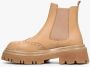 Estro Dames Lichtbruine Platform Chlesea Laarzen Er00112333 Beige Dames - Thumbnail 4