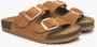 Estro Dames Bruine Velours Slide Sandalen met Dikke Banden Er00115132 Brown Dames - Thumbnail 2