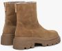 Estro Dames Bruine Velours Enkellaarzen voor de Winter Er00113955 Brown Dames - Thumbnail 5