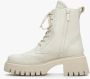 Estro Dames Lichtbeige Enkellaarsjes met Hak Er00113554 Beige Dames - Thumbnail 4